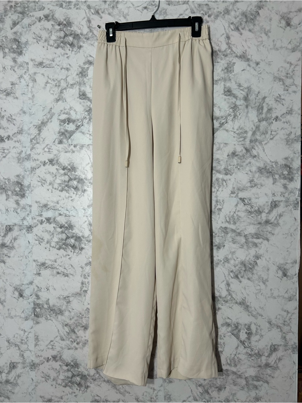 Primark Beige Elastic-Waist Wide Leg Trousers Sz 6 EUC
58